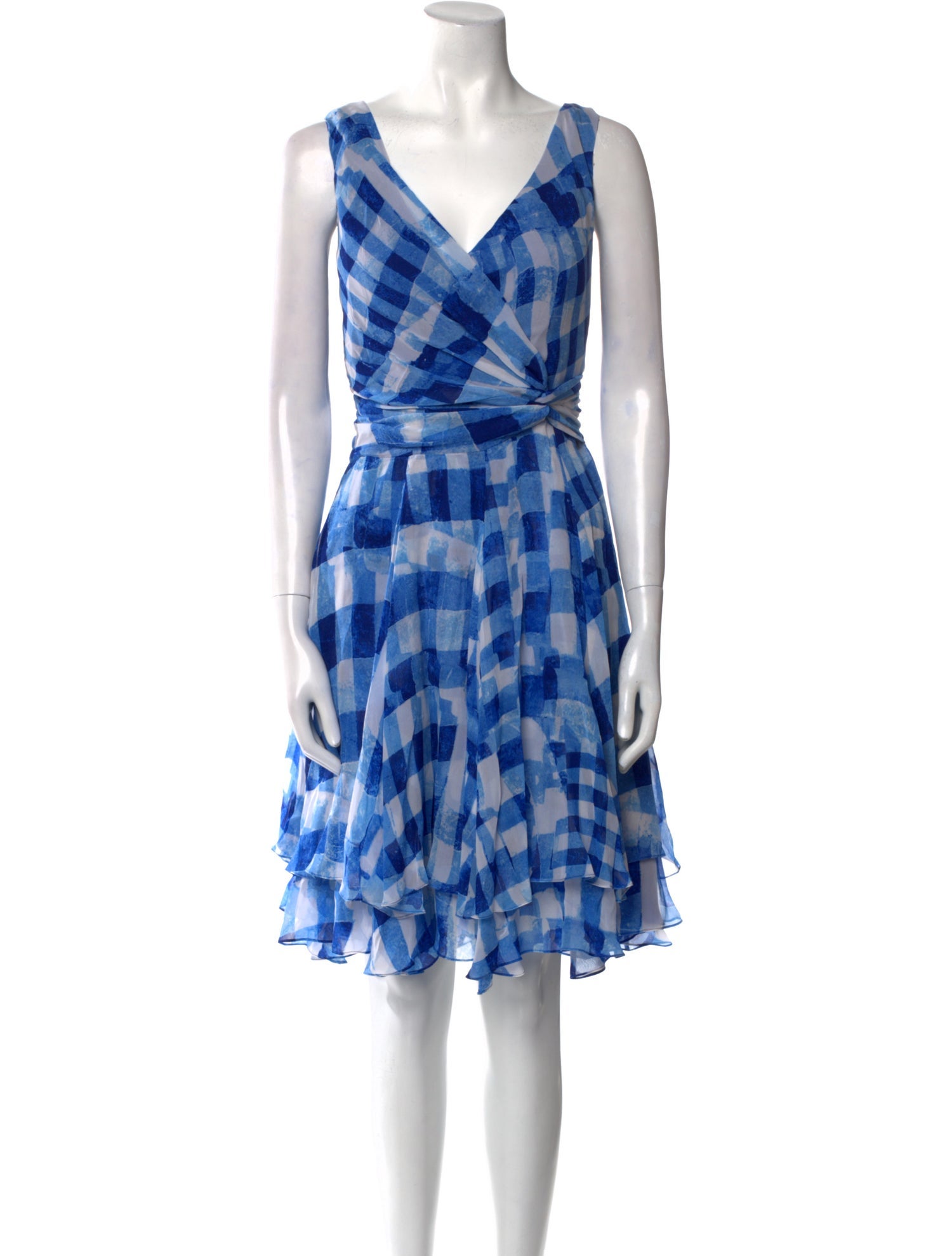 Oscar de la Renta Silk Knee-Length Dress w/ Tags